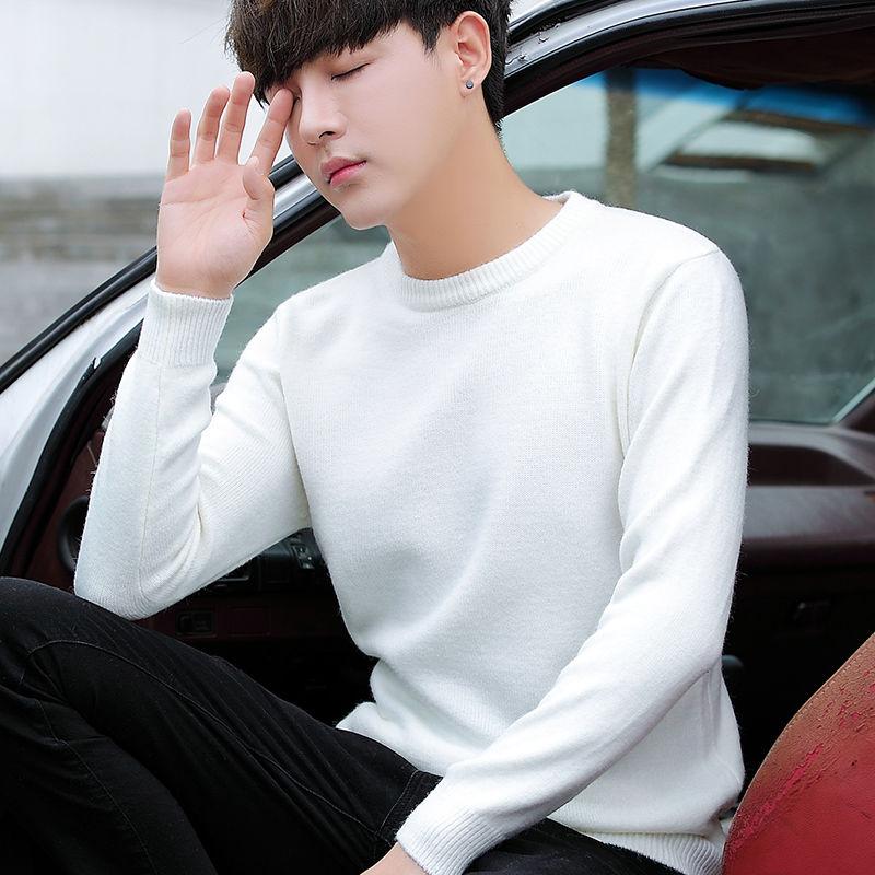 M-4XL Long Sleeved T-shirt Cotton Warm Round Neck Tee Shirt  Casual Pullover Shirts