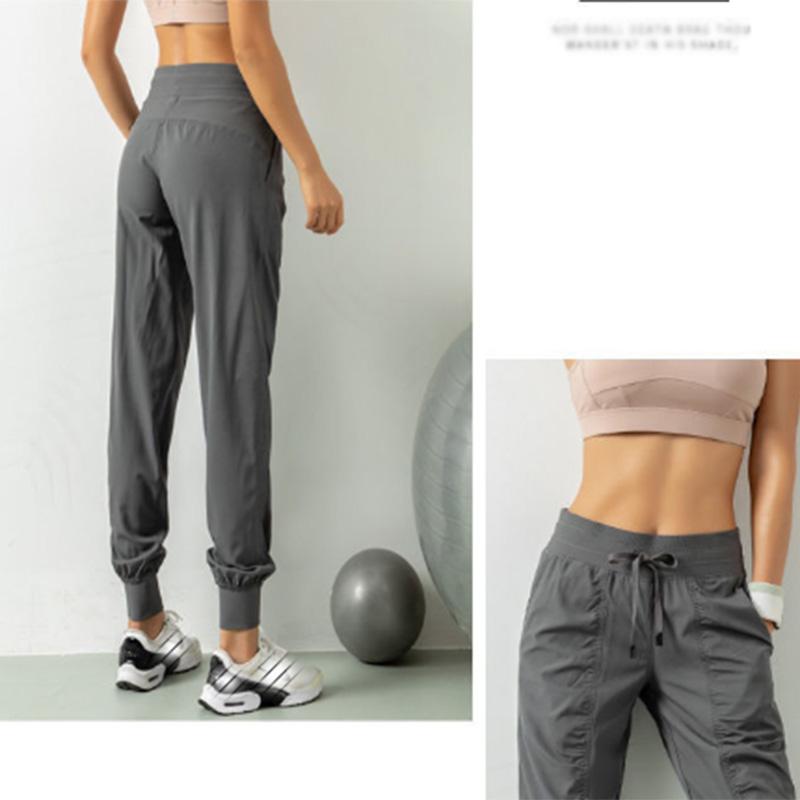 High Waist Slim Sports Trousers Women's New Closed-mouth Tight-fitting Loose Quick-drying Casual Pants Fitness Clothes Running Pants Breathable