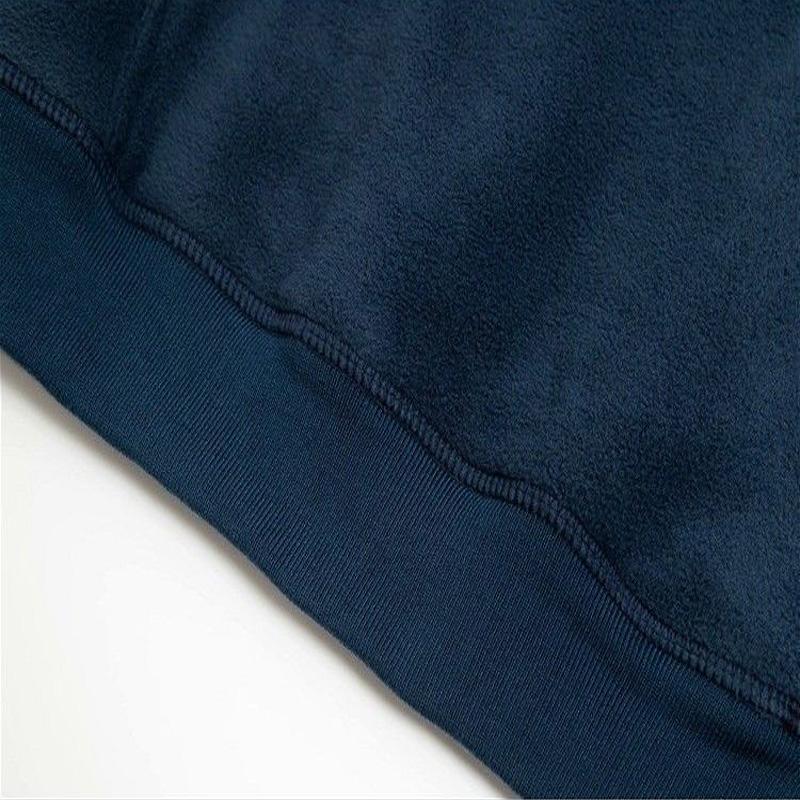 Retro Thick Double-sided Fleece Sweater Men Plus Fleece Sweater Men Pullover