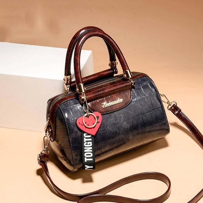 Women Shoulder Bag with Love Heart Pendant Ladies Handbag Crossbody Bags