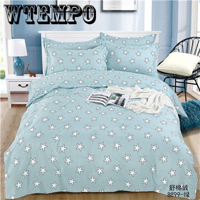 BrandNew Bedding Set Geometry Grid Simple Style Bedspread Striped Bed Sheet Pillowcases Home Decor