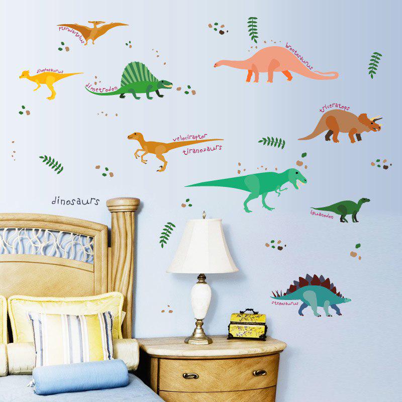 [Wall sticker ]Original Jungle Dinosaur Wall Stickers For Kids Rooms Baby Room Decor Kitchen Bathroo