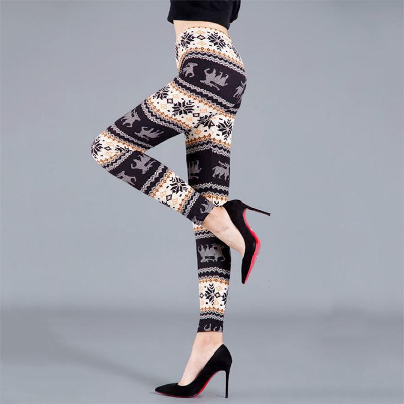 Contrast Color Casual Skinny Leggings Plus Size Outer Wear Cycling Pants Stretch Pants Thickening