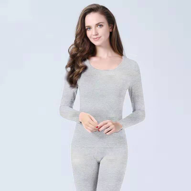 Thermal Women's Underwear, Body Sculpting All-match Bottoming Shirt Sexy Bottoming Round Neck Low-neck Thin Suit
