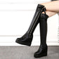 Elastic boots women's boots increased in autumn and winter over the knee boots thick soles