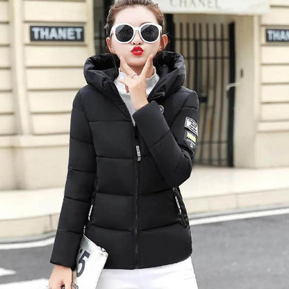 Winter Women's Cotton-padded Jacket Short Korean Style Slim Down Padded Jacket Plus Size Jacket