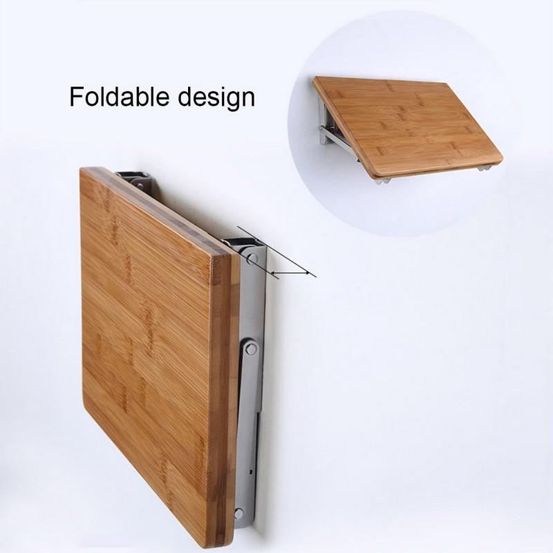 2x 8-14 Inch White Folding Angle Bracket DIY Home Table Bench Adjustable Wall Mounted Durable Bearing Shelf Bracket