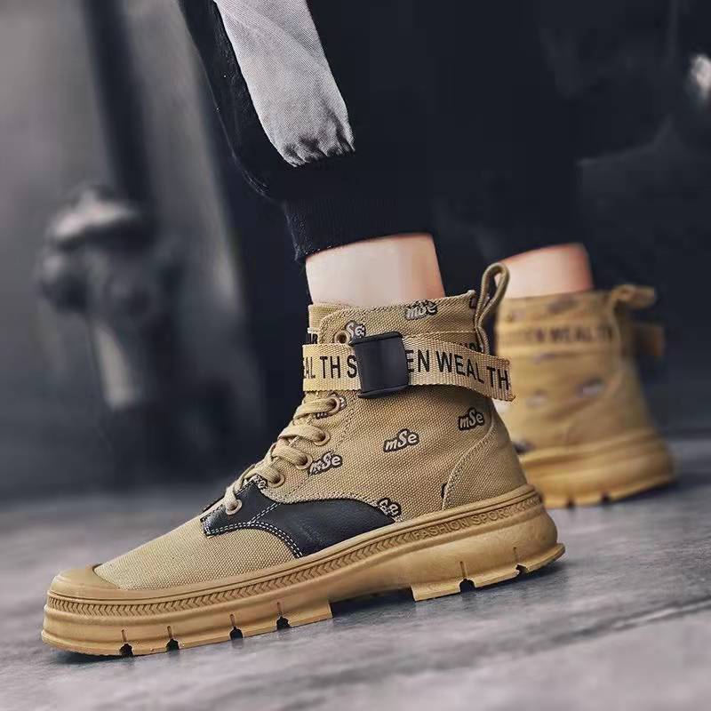 Size39-44 Men's Winter Boots  Outdoor Snow Boots Non-slip Wear Resistant Martin Boots