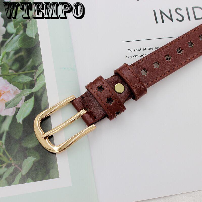 Fashion Pu Leather Belt Female Brown Black White Waist Belts for Women Dress Strap