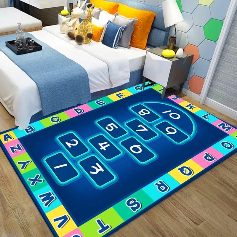 Children's Puzzle Game Carpet Cartoon Cute Crawling Blanket Anti-fall Bedside Blanket for Bedroom Room