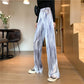 High Waist Drape Wide-leg Pants Korean Casual Pants Women's Ink Dyed Pleated Loose and Thin Mopping Trousers