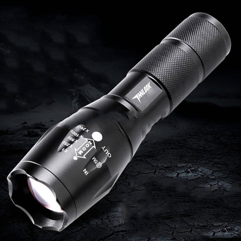 High-power Flashlight Strong Light Ultra-bright Zoom Long-range Led Rechargeable Small Field Special Forces Hunting Home