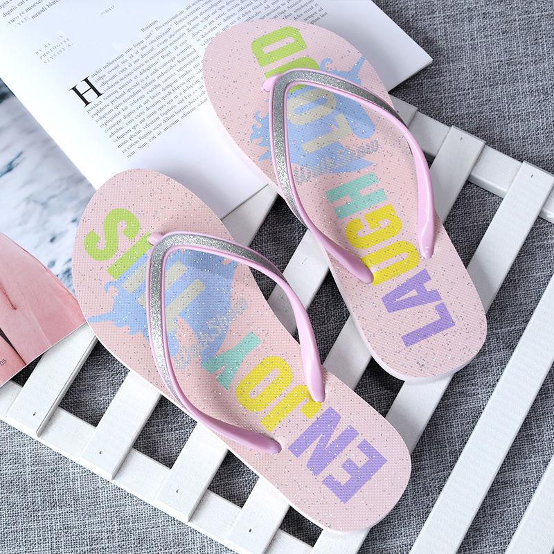 Flat Slippers Flip Flops Summer Beach Breathable Outdoor Shoes Slippers Bathroom Slip On Slippers