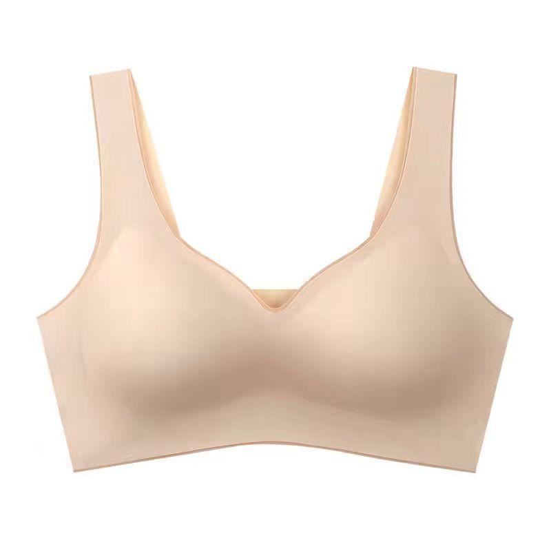 Women's Sports Underwear Ice Silk Beauty Back Bra Seamless One-piece Vest Thin Section Gathered Tube Top Crop Tops for Women Yoga Push Up Bra Top