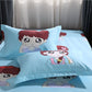 Two-pack Pillowcases for Couples Bedroom Pillowcases Thickened Brushed Cartoon Pillowcases Skin-friendly Soft Pillowcases