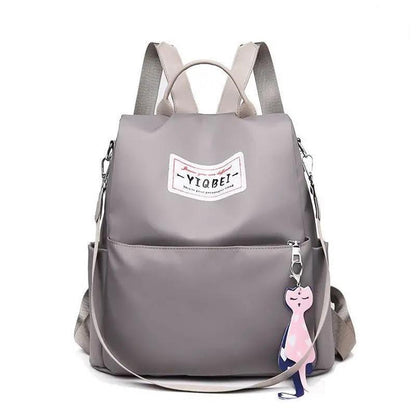 Backpack Ladies Trendy Fashion All-match Large-capacity Travel Oxford Cloth Canvas Small Backpack