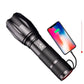 Super Bright Led flashlight led torch T6 Power Tips Zoomable Bicycle Light 18650 Rechargeable