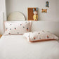 Pure Cotton Twill Pillowcases A Pair of Student Dormitory Simple Printing Pillowcases Single Double Bedroom Pillowcases