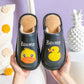 Children's Duckling Pattern Cotton Slippers Warm Non-slip Flat Shoes, Dirt-resistant and Comfortable Suitable for Autumn and Winter