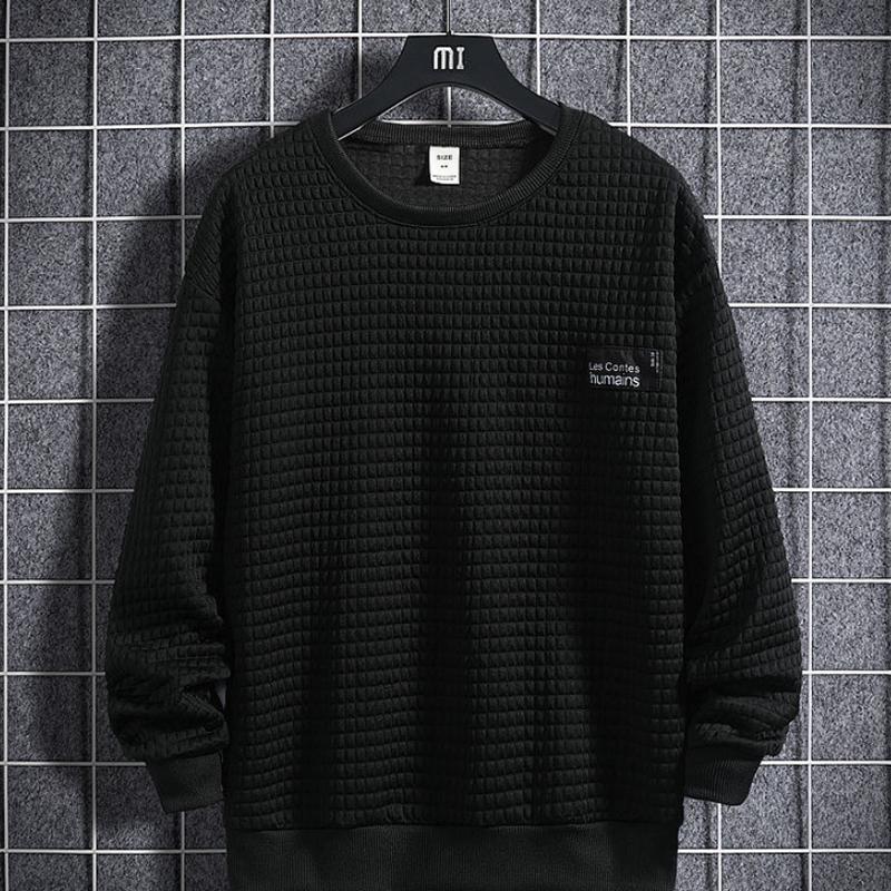 Men's Sports and Leisure Suits Autumn Fashion Korean Style Trend Loose Sweater Men's Handsome Nine-point Pants Two-piece Set