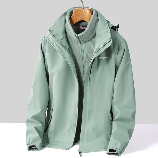 Waterproof Softshell Jacket Women Fleece Lined Hooded Coat Windproof Overcoat 2021 Winter Outdoor Hiking Skiing Jacket