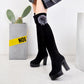 High boots women's boots over the knee boots women's autumn and winter stretch boots high heel boots
