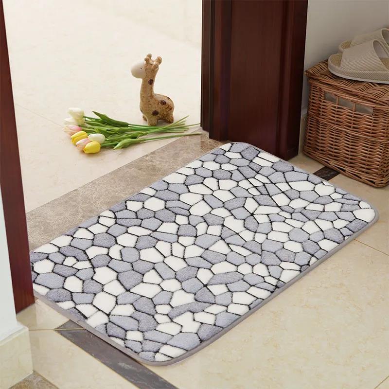 Anti-slip Absorbent Carpet Door Mat Kitchen Hallway Entrance Absorbent Non-slip Floor Mat Bathroom Bathroom Non-slip Foot Mat Bedroom Floor Mat