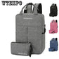 Backpack large capacity charge leisure laptop bag college student bag travel backpack