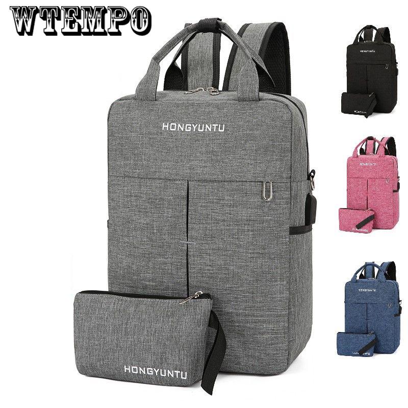 Backpack large capacity charge leisure laptop bag college student bag travel backpack
