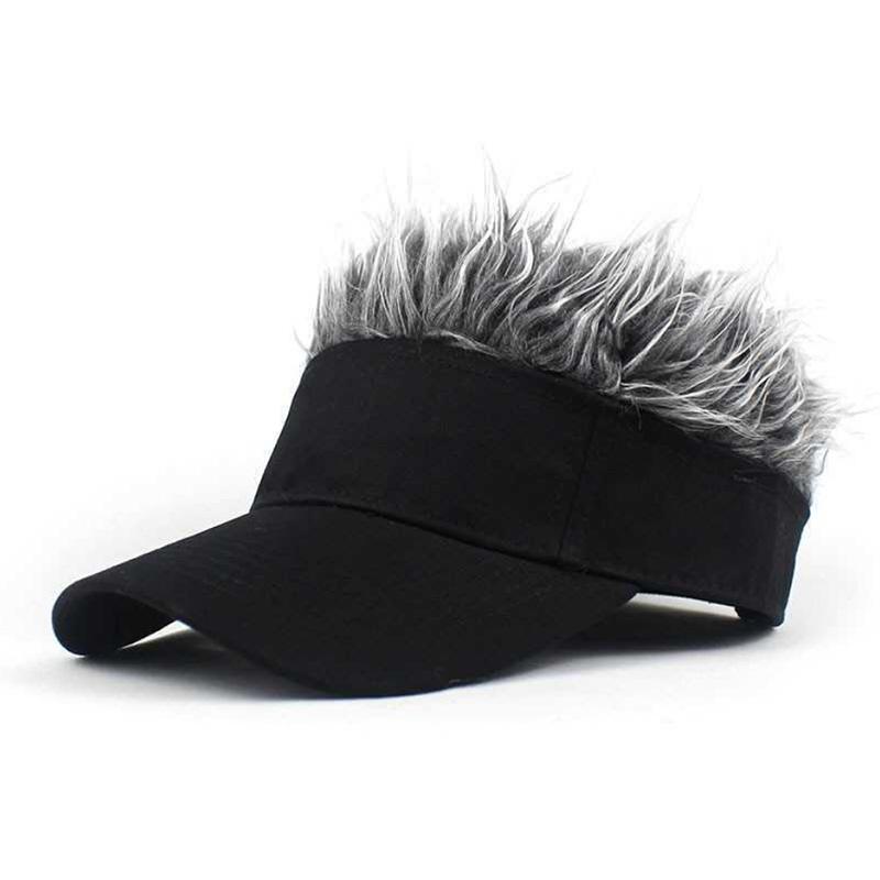 Baseball Cap Wig Hat Show Hair Extra Street Hip Hop Cap
