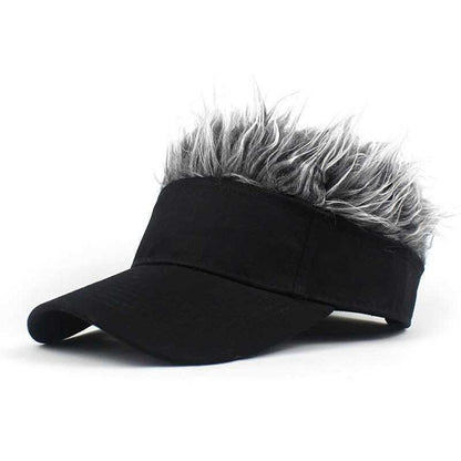 Baseball Cap Wig Hat Show Hair Extra Street Hip Hop Cap