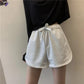 Women's Summer Sports Shorts Ins Korean Loose Casual Pants Slimming High Waist Wide Leg Pants Sports Girl Shorts Elastic Waist Cute Jogging Pants