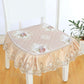 Printed Lace Side Dining Table and Chair Cushion Four Seasons Universal Non-slip Stool Seat Cushion with Laces Home Decoration