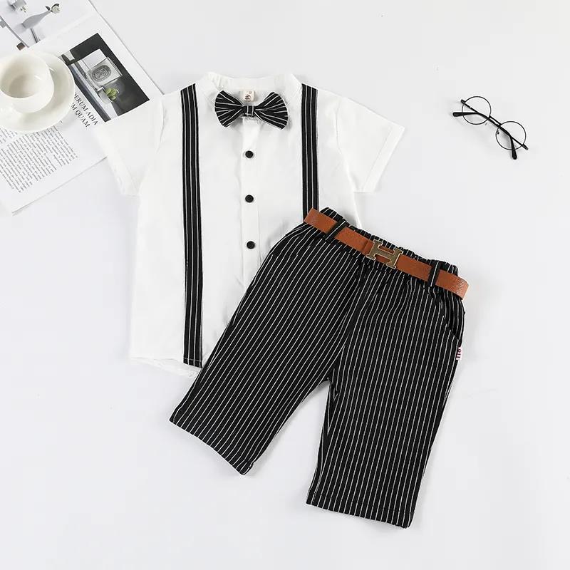 Children's Clothing Boys' Suits Children's Clothing Middle Small Children Children Baby Dresses Short-sleeved Summer DressesKorean Version