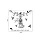 Black Flower Vine Birdcage Wall Stickers Home Decoration Living Room Bedroom Door Window