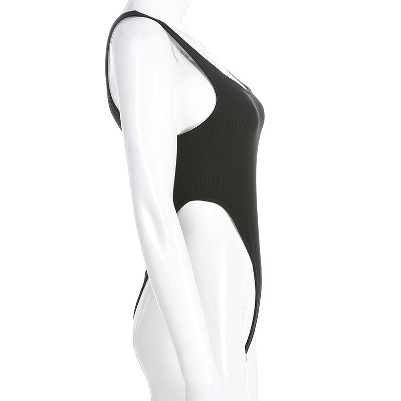 Summer Sexy Body Tops Women's Shirt Casual Women's Summer Bodysuits Body Woman Sleeveless Black Top Body Vest