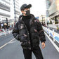 Men's Winter Fashion Warm Cotton-padded Jacket Hooded Jacket Trendy Thick Bread Clothes