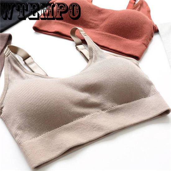 Sexy Sports Bra Top For Fitness Women Push Up Cross Straps Workout Bra For Women Gym Running Jogging