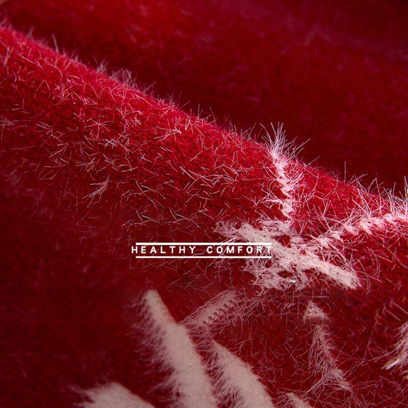 Autumn and Winter Sweater Set Women Snowflake Print Sweater and Mohair Bodycon Skirt Two-piece Set Ladies Christmas Sweater Set
