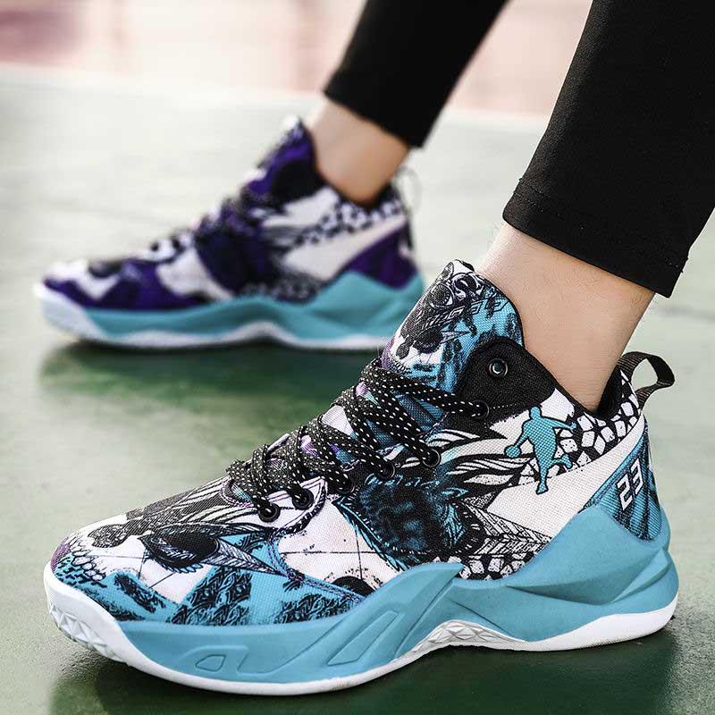 Women Mesh Sneakers Wear-resistant Basketball Shoes Deodorant Comfortable Outdoor Running Shoes