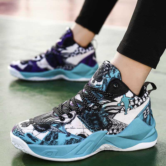 Women Mesh Sneakers Wear-resistant Basketball Shoes Deodorant Comfortable Outdoor Running Shoes