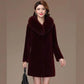 Fur Coat Women's Mid-length Coat Granular Fleece Imitation Lamb Hair Plus Size Thickening Mother's Dress