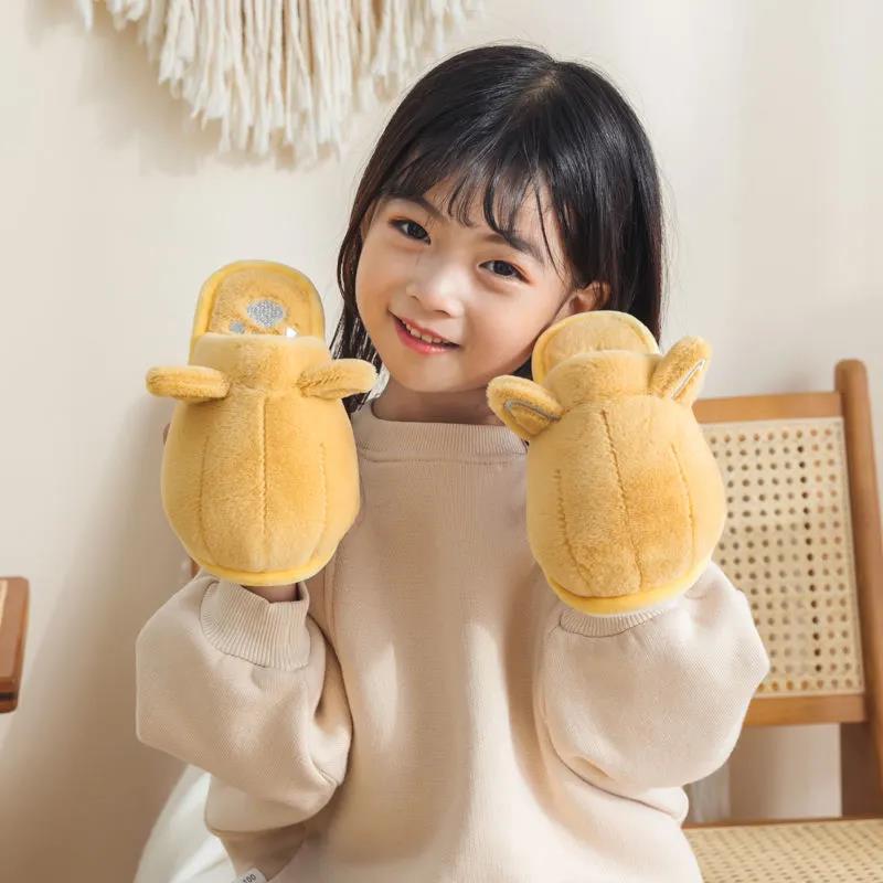 Fall/winter Male and Female Cotton Slippers Indoor Warmth Non-slip Flat Shoes Casual Fashion