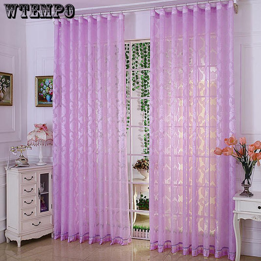 White Cross Hemp Screen Curtains Solid Color Floating Curtain Cotton Yarn Curtain