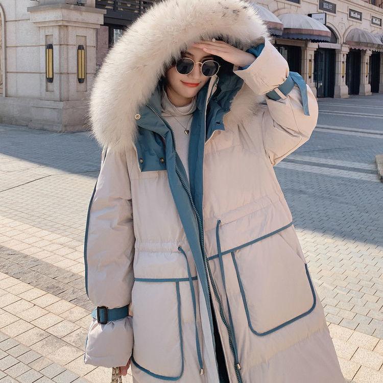 Women's Winter Padded Jacket Thickened Mid-length Over-the-knee Bread Jacket Korean Style Loose Jacket