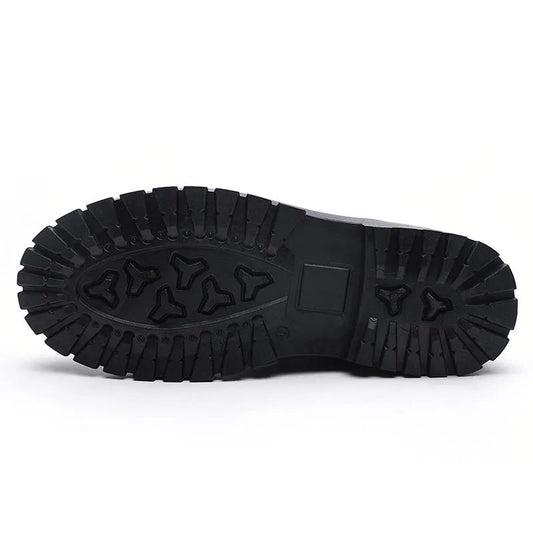 Men's Leather Shoes Casual Paint Leather Bright Leather Fashion Shoes