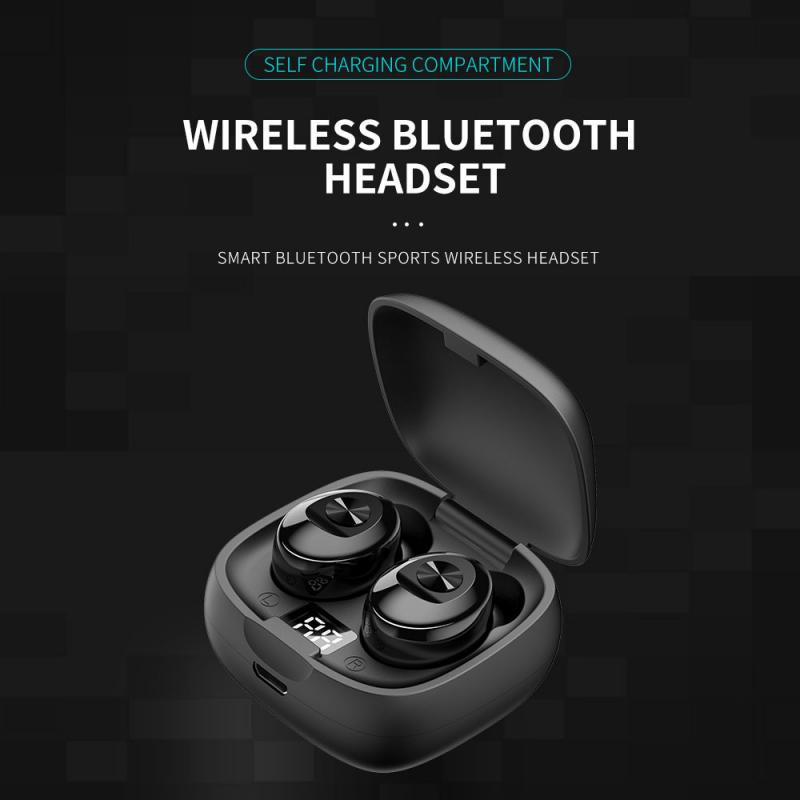 Waterproof Earphones Bluetooth 5.0 Mini HIFI TWS Earbuds Wireless Headphones Noise Reduction