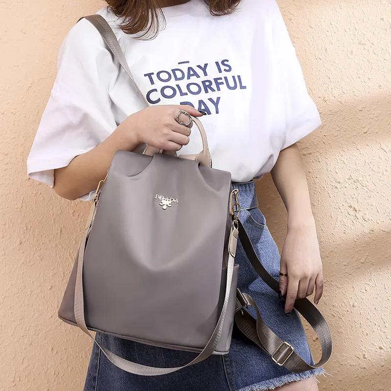 Multifunctional Anti-theft Backpack Ladies Casual Versatile Schoolbag Oxford Cloth Fashion Travel Backpack