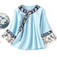 Improved Cheongsam Top Ladies Antique Embroidery Retro Buckle Short Tang Suit Shirt