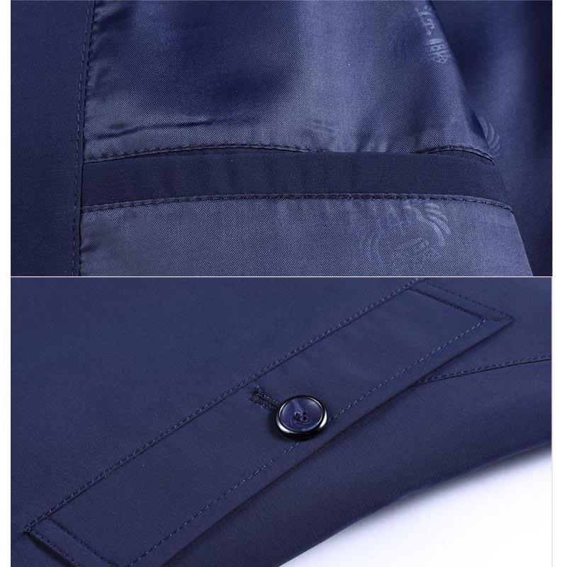 Windbreaker Men's Autumn and Winter Mid-length Woolen Coat Plus Size